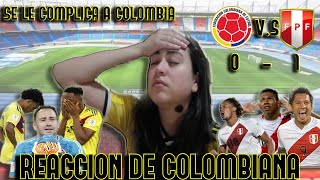 COLOMBIA 0 VS PERÚ 1  REACCIÓN DE COLOMBIANA  ELIMINATORIAS QATAR 2022 [upl. by Nivre317]