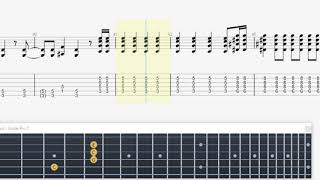 Kiss Heavens on Fire GUITAR 1 TAB [upl. by Lida592]