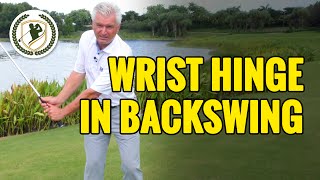 PROPER WRIST HINGE IN GOLF BACKSWING [upl. by Erodroeht]