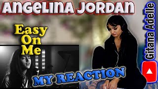 My reaction to Angelina Jordan  Easy On Me [upl. by Tosch]