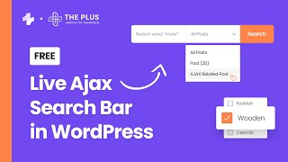 FREE Ajax Search Bar with Dropdown for WordPress Gutenberg [upl. by Meredeth212]