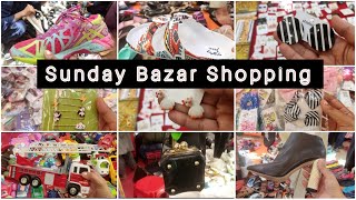 Karachi Sunday Bazar 🛍️  Sunday Bazar Haul 👠 [upl. by Madid598]