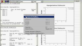 Statgraphics Hipergeométrica [upl. by Nierman822]