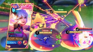 NO EDIT CHALLENGE FANNY VALENTINE SKIN AGGRESSIVE GAMEPLAY [upl. by Margarita359]