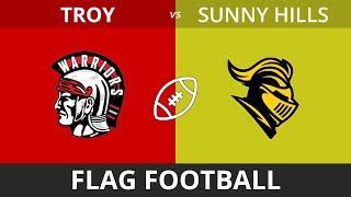 Troy High School Flag Football vs Sunny Hills [upl. by Irtimd]