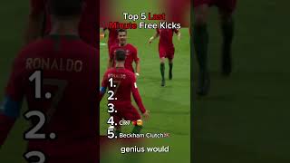 Top 5 LastMinute Free Kicks [upl. by Brahear]