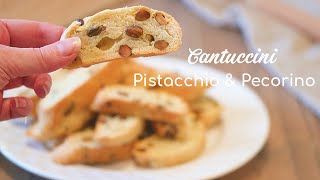 Cantucci salati PISTACCHIO e PECORINO  Cantuccini SENZA uova senza burro [upl. by Ally594]