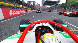 F2 2024  Oliver BEARMAN  PREMA Racing  Baku 2024  Assetto Corsa [upl. by Ahsym]