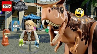 LEGO Jurassic World  Como criar o Dinossauro CARNOTAURO [upl. by Staw]