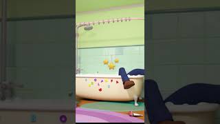 What a Mess Clumsy Daddy 🛁🤭 lellobee shorts clumsy bathsong  Nursery Rhymes for Babies [upl. by Regnig]