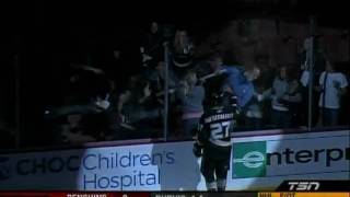 Fans Fight over Scott Niedermayers Game Used Hockey Stick [upl. by Kelcie]