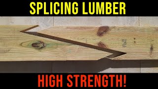 How To Properly Splice Dimensional Lumber For Maximum StrengthRafters amp Joists [upl. by Amato248]