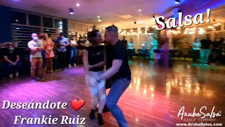 Deseándote by Frankie Ruiz  Salsa Demo by Reggie amp Melitza [upl. by Assira]