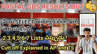 Postal GDS Results Out 2024🥳  GDS Results 2024 In Telugu  How To Check GDS Results In Telugugds [upl. by Llebyram572]