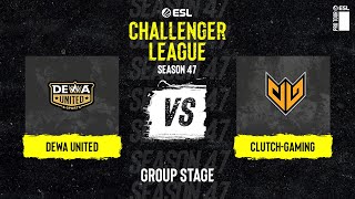 Dewa United vs ClutchGaming  Map 1 Ancient  ESL Challenger League S47  AS [upl. by Enneite]