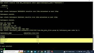 Steps to create a tablespace in oracle database [upl. by Kirbie773]
