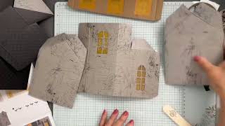 Stampin UP Haunted House How to Assemble Video [upl. by Anitnatsnoc]