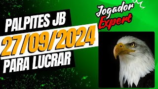 🔴 PALPITE PARA GANHAR NO JOGO DO BICHO 27092024  JOGADOR EXPERT [upl. by Yevreh]