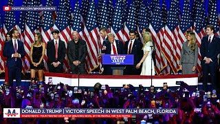 🇺🇸 Donald J Trump  47th President Victory Speech in West Palm Beach Florida Nov 5 2024 LIVE [upl. by Hendrix711]