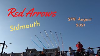 Red Arrows FullRolling Display at sidmouth 27th August 2021 [upl. by Tiffani76]