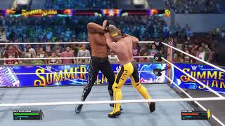 WWE 2K23 Gameplay  Hollywood Hogan Vs Logan Paul [upl. by Ttirb]