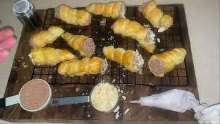 Organic Healthy delicious Baked PuffPastry Cannoli [upl. by Ahsenal653]