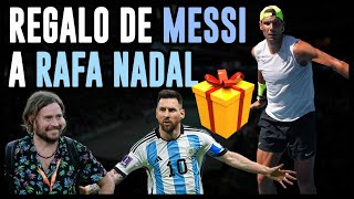 El regalo de Messi a Nadal lionelmessi rafanadal rafaelnadal [upl. by Rehttam527]