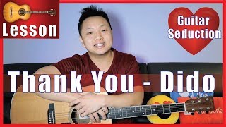 Thank You  Dido Guitar Tutorial [upl. by Anyotal308]