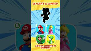 ADVINHE PELA SOMBRA  SUPER MARIO BROS 🍄 shorts quiz enquete [upl. by Athalee]