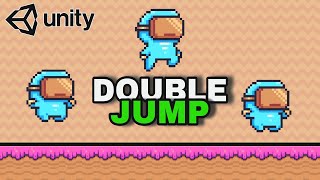 How to Double Jump in unity  2D platform  in hindi [upl. by Frasier]