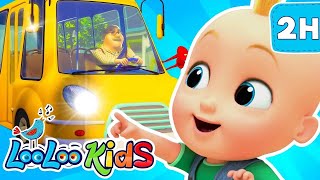 🚌Wheels on The Bus  S4EP68 Dance Along Super Mix  LooLoo Kids Songs for Kids [upl. by Ecinerev]