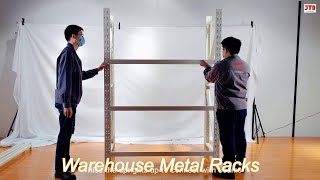 heavy duty adjustable warehouse storage metal racks corrosion resistant [upl. by Siwel380]