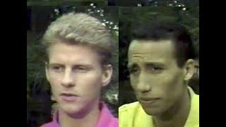 Saïd Aouita 1500m vs Steve Cram mile  1987 Bislett Games [upl. by Ahsinev90]