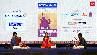 Preethi Sethuraman  2nd Runnerup  Federal Bank presents 13th Times Thyagaraja Awards [upl. by Cornelle]