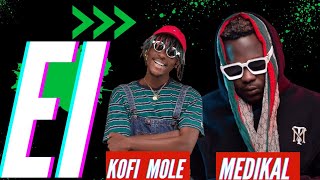 Kofi Mole ft Medikal  Ei lyrics video and Visualizer [upl. by Etnuad]