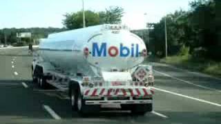 18 wheeler fuel tanker  Mobil [upl. by Knowlton427]