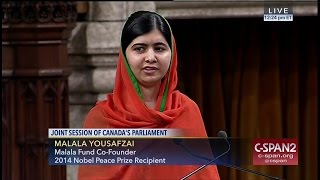 Malala Yousafzai addresses Canadian Parliament  FULL SPEECH  CSPAN [upl. by Powel]