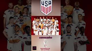 convocados selección de Estados Unidos Qatar 2022 shorts [upl. by Aneez445]