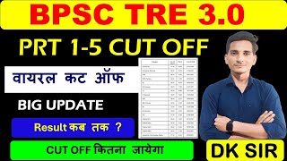 BPSC TRE 30 PRT  15 CUT OFF  BPSC TRE 30 Latest News Today  BPSC Teacher Result News [upl. by Aridni996]