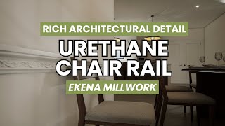 Add Timeless Elegance with EasytoInstall Urethane Chair Rails [upl. by Gurias]