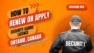 How to Renew or Apply Security Guard License in Ontario  Updated Process 2024 [upl. by Gualterio]