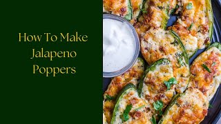 How To Make Jalapeno Poppers With Bacon [upl. by Nyer]