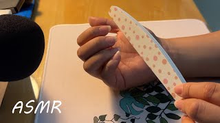 ASMR Nail Filing and Buffing to Melt Away Stress [upl. by Magas]