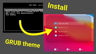 How to Install or Change GRUB Theme on Ubuntu Fedora Arch [upl. by Nnov]