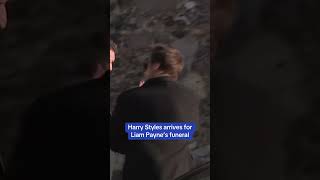 Harry Styles arrives for Liam Paynes funeral [upl. by Agemo]