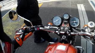 1974年式 スズキGT750 8時間試乗3 試乗開始 [upl. by Aneekat922]