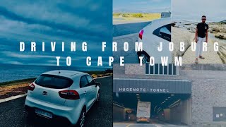 VLOG  DRIVING FROM JHB TO CAPE TOWN RELOCATING TO CAPE TOWN [upl. by Ahseal]