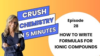 Writing Formulas for Ionic Compounds  Episode 28 of Crush Chem in 5 minutes [upl. by Ibur]