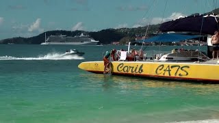 Caribbean Sea  Antilles Island Grenada  Grand Anse Bay [upl. by Naiviv]