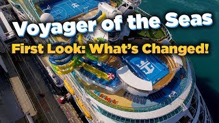 FIRST LOOK Voyager of the Seas upgrades and changes [upl. by Sunda]